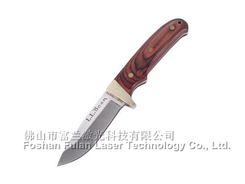 Stainless steel knife laser engraving