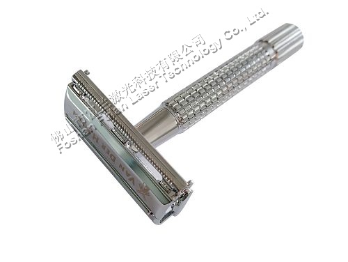 Stainless steel razor laser marking